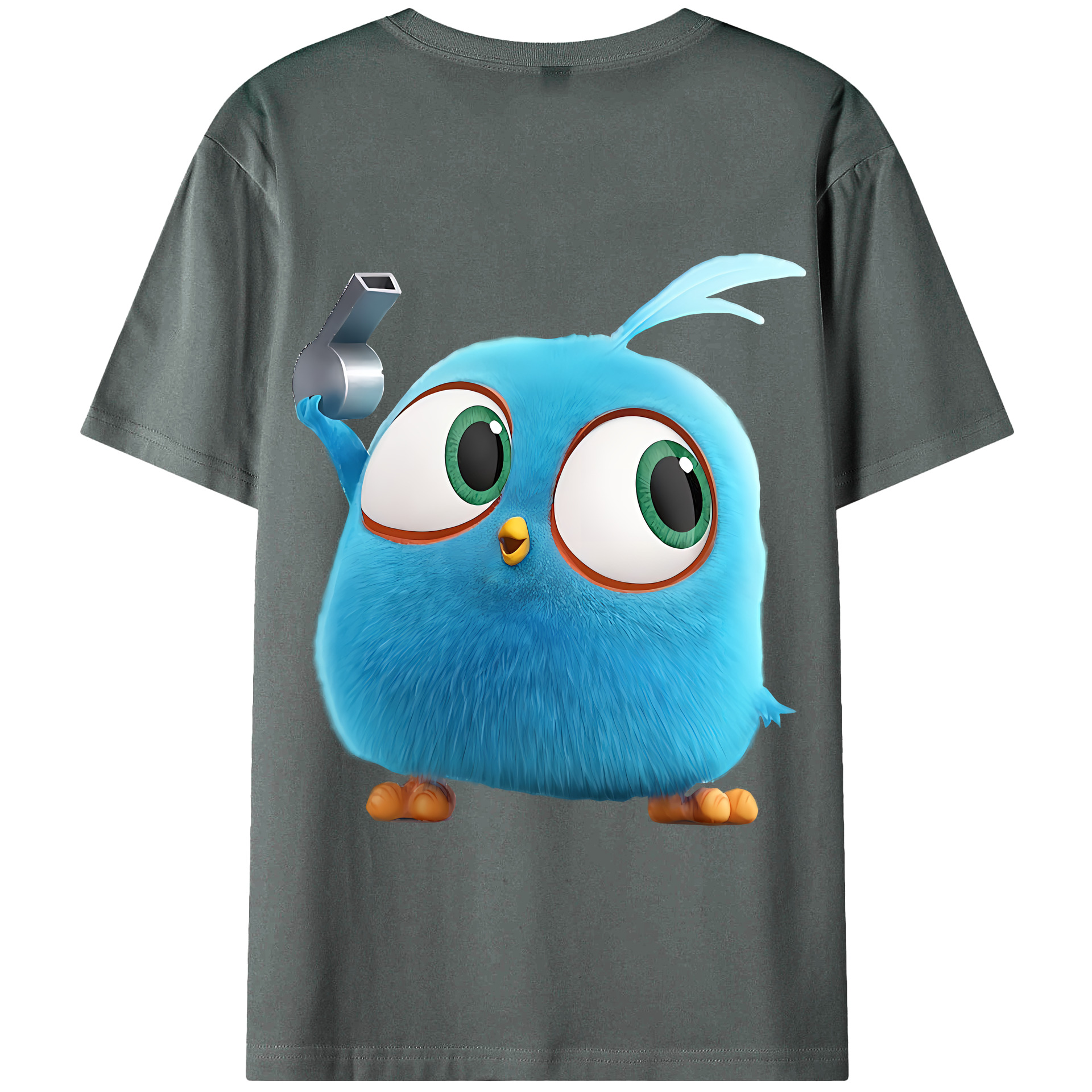 （画像用） Angry Birds アングリーバード 綿100％半袖Tシャツ（背面プリント）